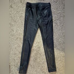 American Eagle Outfitters Black Faux Leather Pants